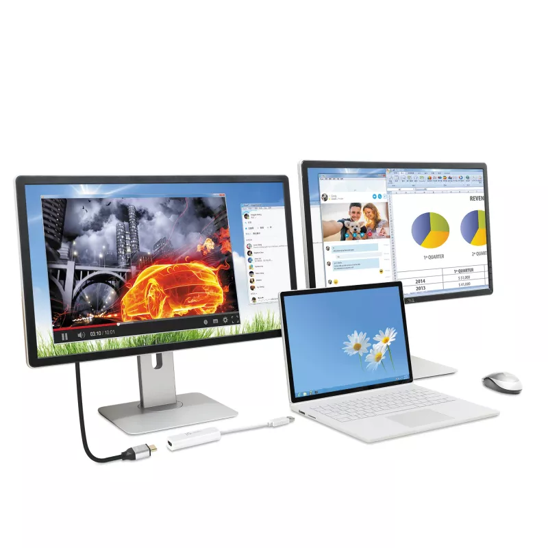 j5create JUA254 USB 3.0 HDMI adapteris keliems monitoriams