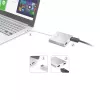 j5create JUA365 USB™ 3.0 į Dual HDMI kelių monitorių adapteris, sidabrinis