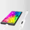 j5create JUCP14 USB-C™ 2.0 į USB-C™ laidas su OLED dinaminiu galios matuokliu, baltas, 1,2 m