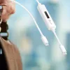 j5create JUCP14 USB-C™ 2.0 į USB-C™ laidas su OLED dinaminiu galios matuokliu, baltas, 1,2 m