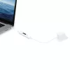 j5create JUCP14 USB-C™ 2.0 į USB-C™ laidas su OLED dinaminiu galios matuokliu, baltas, 1,2 m