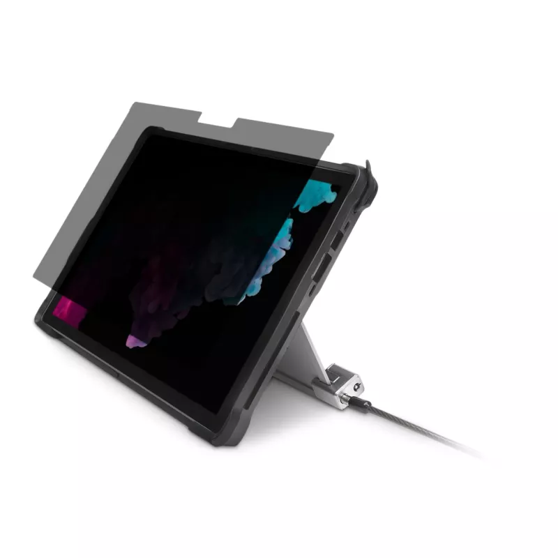 Kensington rakinamas kabelio užraktas, skirtas Surface Pro ir Surface Go, 1,8 m, Kensington, raktas, anglinis plienas, juoda, sidabrinė