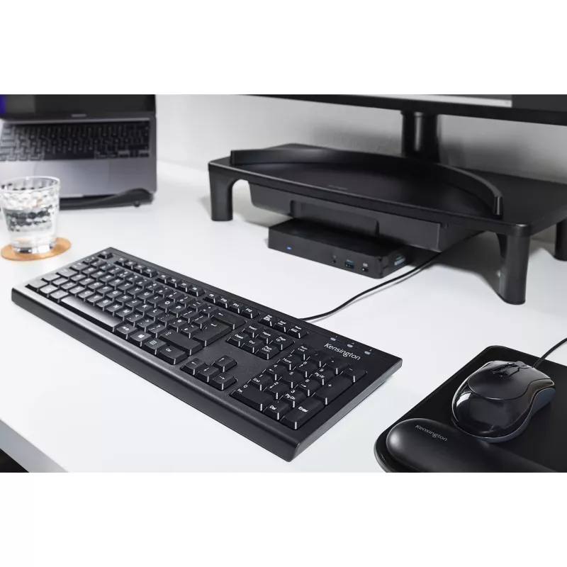 Kensington Mouse-in-a-Box Wired laidas, ambidekstrinė, optinė, USB Type-A, 800 DPI, juoda