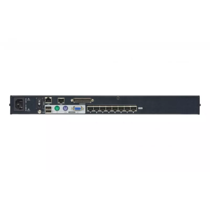 ATEN 8 prievadų CAT5e/6 KVM per IP jungiklis, 1920 x 1200 pikselių, Ethernet LAN, WUXGA, 8,7 W, juodas