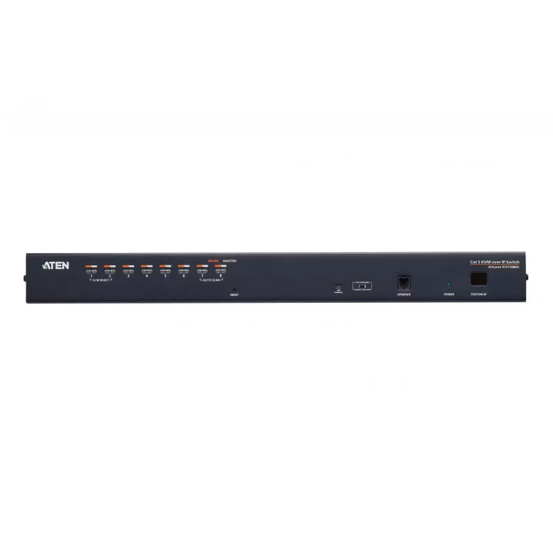 ATEN 8 prievadų CAT5e/6 KVM per IP jungiklis, 1920 x 1200 pikselių, Ethernet LAN, WUXGA, 8,7 W, juodas