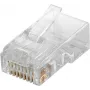 Microconnect KON503-10 RJ45 kištukas vielai, permatomas, 10 vnt.