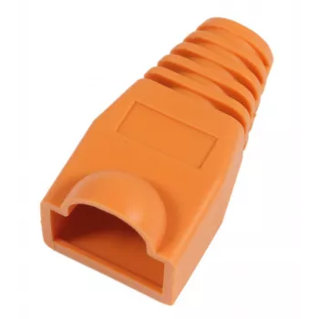 MicroConnect KON503O RJ45 įtempimo mažinimo gaubtas, oranžinis, 50 vnt.