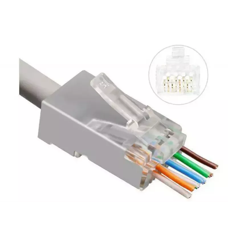Microconnect KON506-50EZ RJ45 kištukas sidabrinis CAT6