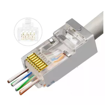 Microconnect KON506-50EZ RJ45 kištukas sidabrinis CAT6