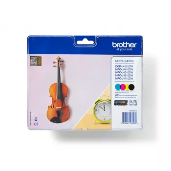 Brother LC-127XLVALBPDR originalus rašalo kasetės 4 vnt. Juoda, Žydra, Violetinė, Geltona
