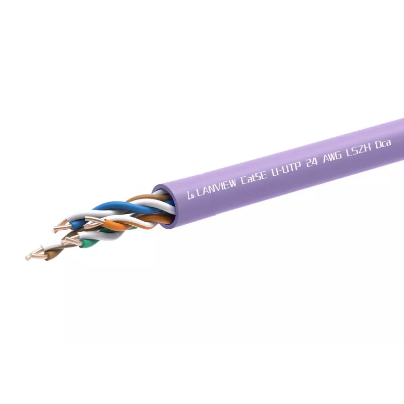 Tinklo kabelis Lanview LVN122152 RJ45 Cat5e 305 m violetinis