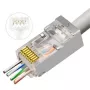 Lanview LVN125310 RJ45 kištukas, skaidrus, 50 vnt.