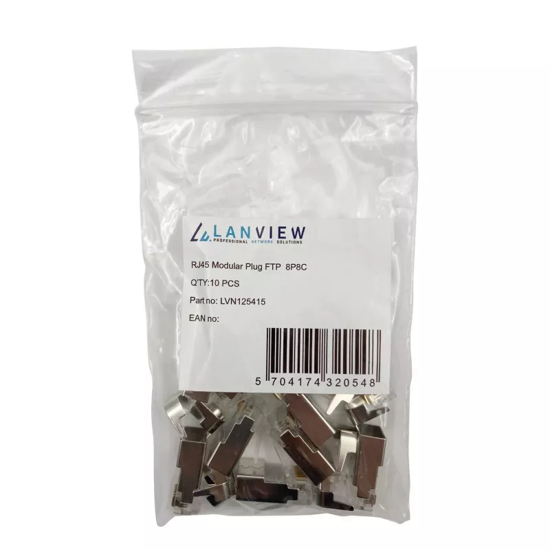 Lanview LVN125415 RJ45 kištukinis laidų jungtis metalinis