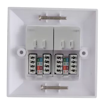 Lanview LVN126188UK-2 kištukinis lizdas su dviem moduliais