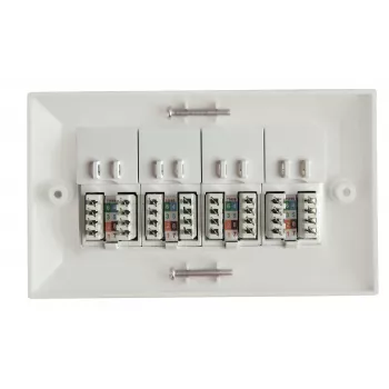 Lanview LVN126188UK-4 lizdinė dėžutė RJ-45 balta