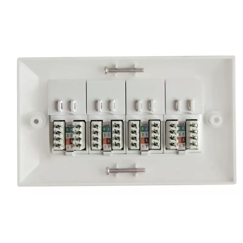 Lanview LVN126188UK-4 lizdinė dėžutė RJ-45 balta
