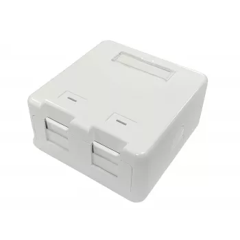 Lanview LVN127767 kištukinis lizdas 2 x RJ-45 Baltas