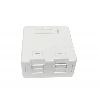 Lanview LVN127767 kištukinis lizdas 2 x RJ-45 Baltas