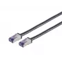 Tinklo kabelis Lanview LVN-CAT6A-FLEX-15M S/FTP Cat6a 15 m Juodas