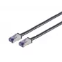Tinklo kabelis Lanview LVN-CAT6A-FLEX-20M S/FTP Cat6a 20 m Juodas