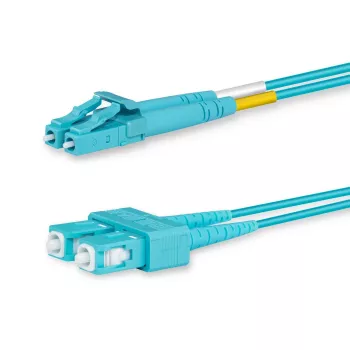 Lanview LVO231477 šviesolaidinis kabelis 1 m 2x LC 2x SC Aqua