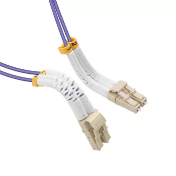 Lanview LVO231810-FLEX šviesolaidinis kabelis 1 m, LC–LC, violetinis, OM4