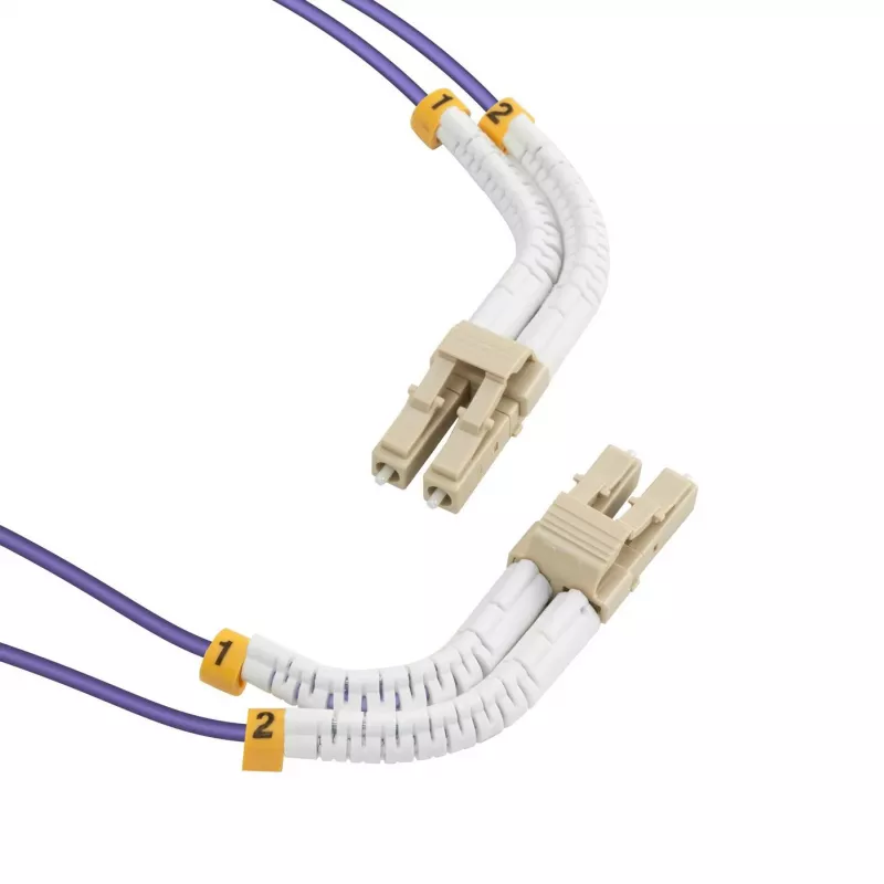 Lanview LVO231810-FLEX šviesolaidinis kabelis 1 m, LC–LC, violetinis, OM4