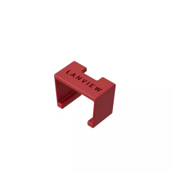 Spalvinis kabelio žymeklis Lanview LVT-SC-R raudonas plastikinis 10 mm 20 vnt.