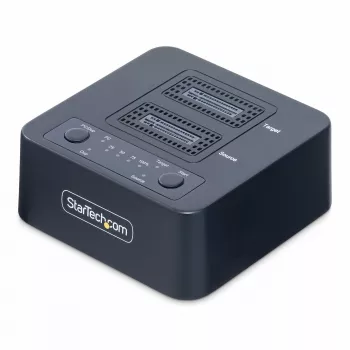 „StarTech.com“ M.2 NVMe diskų kopijavimo įrenginys 1:1, nepriklausomas M.2 SSD klonavimo įrenginys iki 90 GB/min, USB 3.2 20 Gbps M.2 dviejų lizdų dokas, su USB-C / A laidais