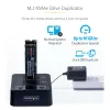 „StarTech.com“ M.2 NVMe diskų kopijavimo įrenginys 1:1, nepriklausomas M.2 SSD klonavimo įrenginys iki 90 GB/min, USB 3.2 20 Gbps M.2 dviejų lizdų dokas, su USB-C / A laidais
