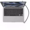 Compulocks Ledge fiksavimo adapteris MacBook Air 13 col. M2 ir M3, su raktu, sidabrinis