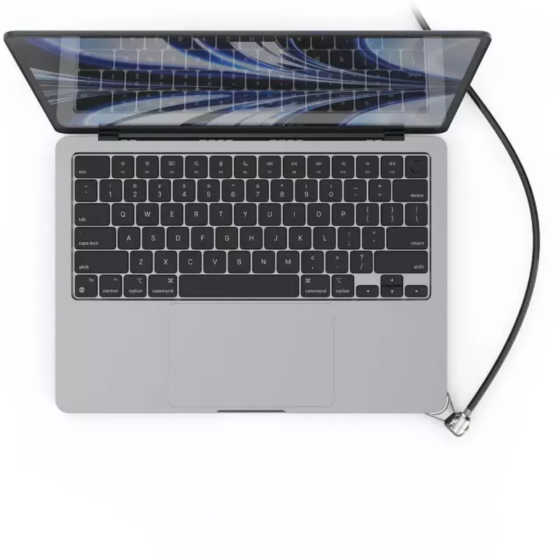 Compulocks Ledge fiksavimo adapteris MacBook Air 13 col. M2 ir M3, su raktu, sidabrinis