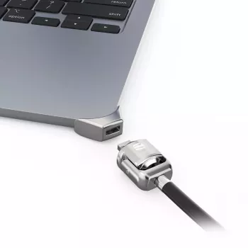 Compulocks Ledge adapter, skirtas MacBook Air 15 inch M2 M3, su raktiniu kabelio užraktu, sidabrinis