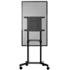 StarTech.com Mobilus televizoriaus stovas ant ratukų 37-70 colių VESA ekranams (70 kg) – TV stovas su lentyna ir saugojimo skyriumi – Sukamas/pakreipiamas ekranas – Universalus TV laikiklis ant ratų