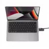 Compulocks Ledge Lock adapteris, skirtas MacBook Pro 14 col. M1 M2 M3, sidabrinis