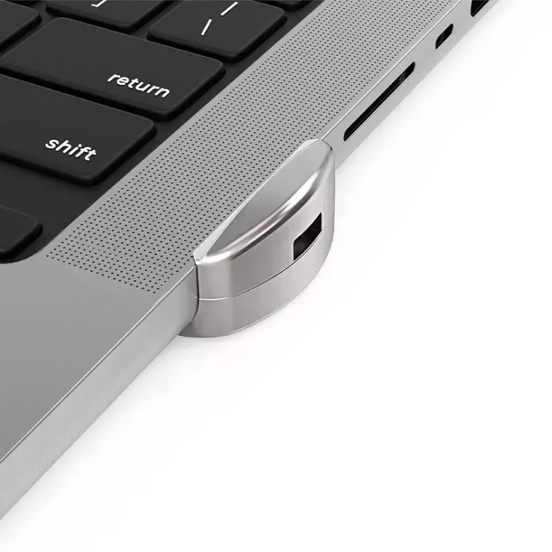 Compulocks Ledge Lock adapteris, skirtas MacBook Pro 14 col. M1 M2 M3, sidabrinis