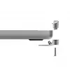 Compulocks Ledge Lock adapteris, skirtas MacBook Pro 14 col. M1 M2 M3, sidabrinis