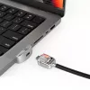 Compulocks Ledge Lock adapteris MacBook Pro 14 col. M1 M2 M3 su raktiniu kabelio spynu, sidabrinis