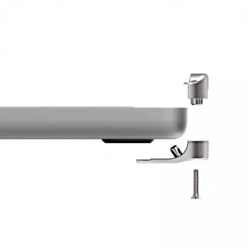 Compulocks Ledge Lock Adapter, skirtas MacBook Pro 16 colių M1 M2 M3, raktinis kabelio užraktas, sidabrinis