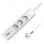 MicroConnect 3 krypčių USB Schuko ilgintuvas 1.5 m baltas 3 AC lizdai 230 V