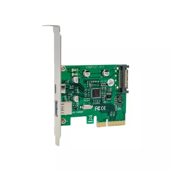 MicroConnect MC-PCIE-ASM1142-CA vidinė PCIe USB 3.2 Gen 1 plokštė su USB-A ir USB-C prievadais