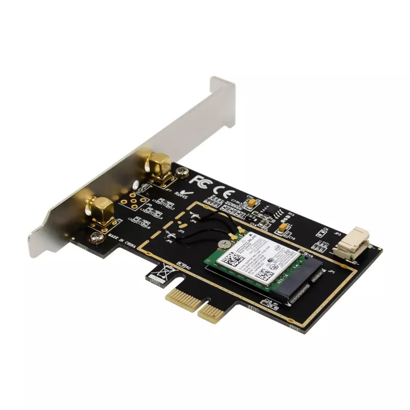 MicroConnect MC-PCIE-INT7260DUAL tinklo plokštė, belaidis ryšys + Bluetooth, 3000 Mbit/s