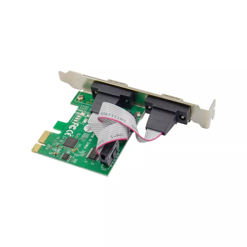 Microconnect MC-PCIE-MCS2S išplėtimo kortelė – 2x RS-232 ir 1x lygiagretus prievadas