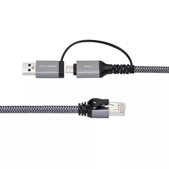 Microconnect CAT6 FTP adapterio laidas USB-A / USB-C į RJ45, 1 m
