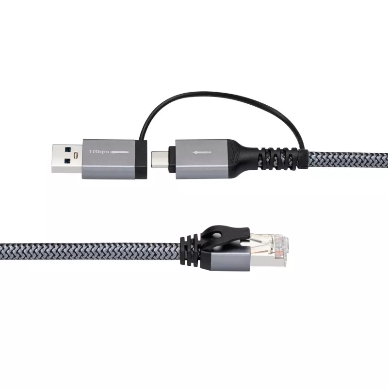 Microconnect CAT6 RJ45 FTP į USB A-C adapterio laidas, 5 m