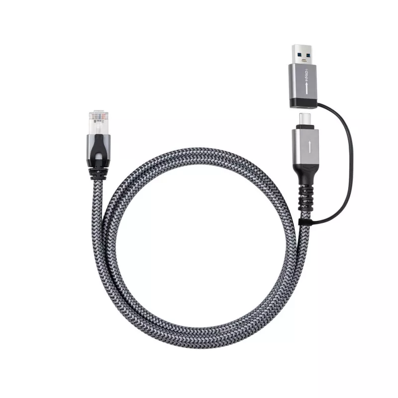 Microconnect CAT6 RJ45 FTP į USB A-C adapterio laidas, 5 m