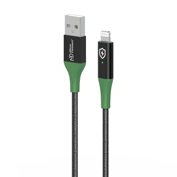 Microconnect MC-SMART USB A-L-2 laidas Lightning 2 m juodas, žalias