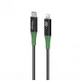 Microconnect MC-SMART USB C-L-1 Lightning laidas 1 m, juoda/žalia