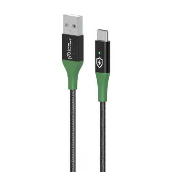 MicroConnect MC-SMART USB-A-C-01 USB laidas USB 2.0 1 m USB A USB C juodas, žalias