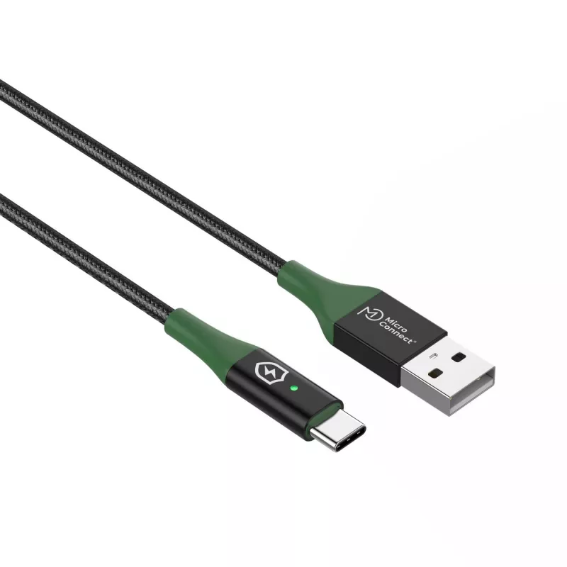 Microconnect MC-SMART USB-A-C-02 USB kabelis USB 2.0 2 m USB A USB C juodas, žalias